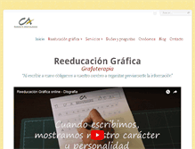 Tablet Screenshot of ca-grafoterapia.com